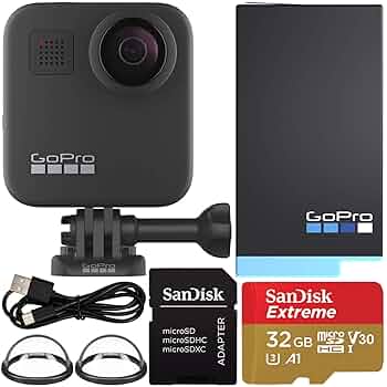 GoPro - 【日の出軒】Gopro max 32GB SDカード　MAX GRIP付き Amazon | 【GoPro公式限定】 GoPro MAX(ケース付属) + SDカード